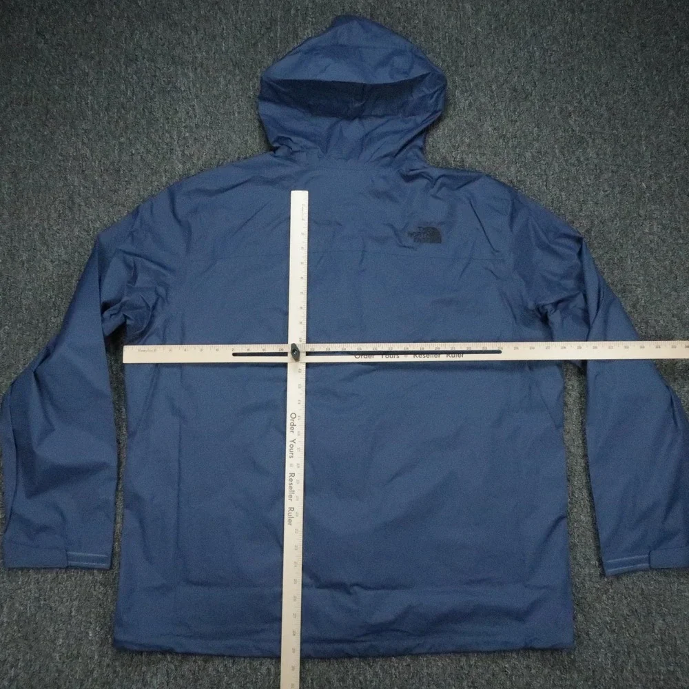 The North Face Jacket Mens XXL Blue Venture 2 Hooded Waterproof Full Zip Rain